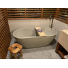 Riho Bilbao Baignoire îlot - 170x80cm - solid surface - Pebble Grey (Beige) SW956601