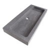 Saniclass Grey stone meubelwastafel 100x9.5x45.7cm zonder overloop 1 wasbak 0 kraangaten Graniet Grijs/Blauw SW3125 Saniclass Grey stone meubelwastafel 100x9.5x45.7cm zonder overloop 1 wasbak 0 kraangaten Graniet Grijs/Blauw SW3125