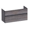 BRAUER Delight Edge meuble sous lavabo 120 2 tiroirs softclose - sans poignée - 2 découpes pour siphon - Driftwood SW1199131