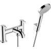 Hansgrohe Zesis mitigeur bain sur gorge - deux poignées - avec douchette - chromé SW1388587