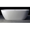 Riho Inspire baignoire autoportante - 180x80cm - avec remplissage de baignoire chromé - acrylique blanc brillant SW412133