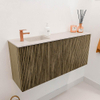Mondiaz JOYA-DLUX 90cm toiletmeubel - kleur Dusk - Wastafel FAYE positie Links 1 kraangat kleur Meli. SW1425823