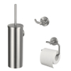 Haceka Kosmos Ensemble WC - 3 pièces - Acier inoxydable brossé SW1177003