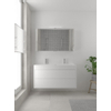 Bruynzeel Box badmeubelset 120x45cm 2 kraangaten 1 wasbak 2 lades met spiegelkast met softclose composite mat wit SW383977 Bruynzeel Box badmeubelset 120x45cm 2 kraangaten 1 wasbak 2 lades met spiegelkast met softclose composite mat wit SW383977