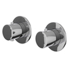 IVY Bond Partie apparente - pour Mitigeur thermostatique encastré - 2 voies - inverseur d'arrêt - Symmetry - rosace ronde - Chrome SW1030929