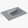 Mondiaz LEX Lave-main - 40x30x0.9cm - lavabo droite - sans trou de robinet - Solid Surface - pour meuble lave mains - Plata SW1025901