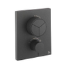 Crosswater Crossbox Robinet de douche - thermostatique - adapté à 3 fonctions - push - noir mat SW496843