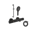 GROHE Grohtherm 1000 Performance Doucheset - douchekraan - glijstang - ronde handdouche - doucheslang - phantom black SW1204266