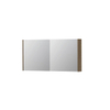 INK SPK1 armoire de toilette – 120 x 60 x 14 cm – 2 portes, portes-miroir double face – Chêne pur mat SW493792