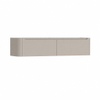H&R Badmeubelen Juice Meuble sous-vasque - 180x45x40cm - angle gauche arrondi - 2 tiroirs - poignée intégrée - beige mat SW1110693