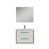 Tiger Boston Badkamermeubelset 80cm Chalet eik / Hoogglans wit met spiegel. Glanzend witte polybeton wastafel en chromen grepen SW106772 Tiger Boston Badkamermeubelset 80cm Chalet eik / Hoogglans wit met spiegel. Glanzend witte polybeton wastafel en chromen grepen SW106772