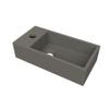 Arcqua Flair lave-mains - 36x18x9cm - quartz - trou robinet gauche - quartz gris mat SW1474776