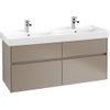 Villeroy & Boch COLLARO Meuble sous vasque 125.4x54.6cm 4 tiroirs Truffle Grey SW479559 Villeroy & Boch COLLARO Meuble sous vasque 125.4x54.6cm 4 tiroirs Truffle Grey SW479559