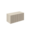 Crosswater Limit Wastafelblad - 100x45.3cm - mdf - warm stone (beige) SW1026423