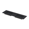 INK Post wastafel - 160x45x1cm - 2 wasbakken - 2 kraangaten - keramiek Lauren black mat SW693510