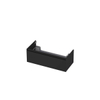 INK Wastafelonderkast - 100x45x35cm - 1 lade - greeploos - MDF lak - Zwart mat SW207391