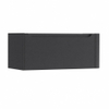 H&R Badmeubelen Juice Wastafelonderkast - 100x45x40cm - rechterhoek afgerond - 1 lade - geïntegreerde greep - antraciet mat SW1109907