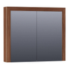 Saniclass Walnut Wood Spiegelkast 80x70x15cm Natural Walnut SW392950 Saniclass Walnut Wood Spiegelkast 80x70x15cm Natural Walnut SW392950