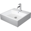 Duravit Vero Air Lavabo à poser poli et dos vernissé 50x47cm sans trou pour robinet avec trop-plein Wondergliss blanc SW157033