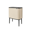 Brabantia Bo Touch Bin Afvalemmer - 11+23 liter - 2 kunststof binnenemmers - soft beige SW1117509