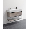 Riho Graph-It Meuble 100x46x68.5x68.5cm 2 trous de robinet Smoke SW699226 Riho Graph-It Meuble 100x46x68.5x68.5cm 2 trous de robinet Smoke SW699226