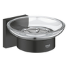 Grohe Start Cube Zeepschaal - met houder - glas - matte black (mat zwart) SW1126627