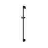 Hotbath Barre de douche - 90cm - arrivée d'eau intégrée - ronde - PVD - Noir mat SW1118003