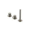 Hotbath Ace Robinet de bain - ensemble sur gorge - monocommande - inverseur 2 voies - douchette à main - Nickel brossé SW1117755