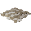 The Mosaic Factory Natural Stone mozaïektegel - 30.5x30cm - wand en vloertegel - Organisch - marmer - Brown Mix (bruin) TWEEDEKANS OUT14107