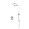 Hotbath Get Together IBS2A Regendoucheset inbouw - 35cm wandarm - 20cm ronde hoofddouche - staafhanddouche glijstang - chroom SW18353