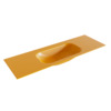 Mondiaz BIG small Ocher solid surface inbouw wastafel 140cm midden SW432082 Mondiaz BIG small Ocher solid surface inbouw wastafel 140cm midden SW432082