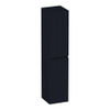 BRAUER Joy Wavy armoire haute 160 avec 2 portes sans poignée pivotant à gauche ou à droite noir mat SW1204193