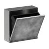 Hansgrohe XtraStoris Rock Poubelle - 30x30x10cm - porte carrelable - brushed stainless steel SW1590321