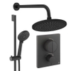 Crosswater MPRO inbouw regendoucheset – Ø30 cm hoofddouche – ronde handdouche – 2 hendels – zwart mat SW1472709