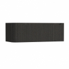 H&R Badmeubelen Juice Wastafelonderkast - 120x45x40cm - linkerhoek afgerond - 3D-front - 2 lades - geïntegreerde greep - basalt SW1260055