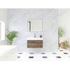HR Matrix ensemble meuble de salle de bain 3d 80cm 1 tiroir sans poignée avec bandeau couleur charleston avec vasque kube 1 trou robinet blanc SW857051