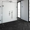 Saniclass Create douchecabine XL 100x200cm profielloos met antikalk en 8mm veiligheidsglas geborsteld RVS SW223687 Saniclass Create douchecabine XL 100x200cm profielloos met antikalk en 8mm veiligheidsglas geborsteld RVS SW223687