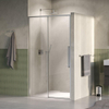BRAUER Galactic Nisdeur - 120x200 - 2-delig schuif - helder glas - omkeerbaar - incl. glascoating - geborsteld RVS PVD SW1580999