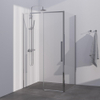 BRAUER Season cabine de douche - 120x100x200cm - porte coulissante - verre transparent - réversible - revêtement de verre - Chrome SW1448678