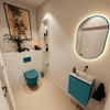 MONDIAZ TURE-DLUX Meuble toilette - 40cm - Smag - EDEN - vasque Ostra - position droite - sans trou de robinet SW1105095