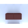 H&R badmeubelen Juice Wastafelonderkast - 120x45x40cm - afgeronde hoeken - 3D-front - 2 lades - geïntegreerde greep - terra mat SW867676