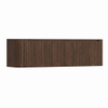 H&R Badmeubelen Juice Wastafelonderkast - 160x45x40cm - linkerhoek afgerond - 2 lades - geïntegreerde greep - coffee SW1490671