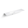 Clou Hammock wastafelblad 190x50.3x14.5cm enkele waskom links aluite wit mat SW108231 Clou Hammock wastafelblad 190x50.3x14.5cm enkele waskom links aluite wit mat SW108231