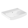 Grohe Euro Ceramic Wastafel - vrijhangend - 55x 44cm - zonder kraangat - met overloop - exclusief wandbevestiging - alpine wit SW1234880