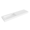 Mondiaz AVON wastafel - 180x46x12cm - wasbak links - zonder kraangat - talc (wit) SW433375