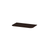 INK Concept R Wastafelblad - 80x45x1.7cm - tbv afgeronde onderkast - Fineer - Dark veneer SW1406195