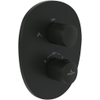Villeroy & Boch Antao Mitigeur thermostatique encastré avec vanne d'arrêt deux voies - noir mat SW974310