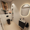 MONDIAZ TURE-DLUX Meuble de toilette 40 cm Urban. Lavabo EDEN Ostra position à droite. Sans trou de robinet. SW1104657