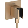 Hansgrohe Fixfit e - handdouchehouder inclusiefaansluitbocht - geborsteld brons SW773869