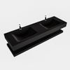 MONDIAZ ALAN 150cm badmeubel solid surface planchet urban Vrijhangende wastafel cloud dubbel 2 kraangaten kleur urban SW408752 MONDIAZ ALAN 150cm badmeubel solid surface planchet urban Vrijhangende wastafel cloud dubbel 2 kraangaten kleur urban SW408752